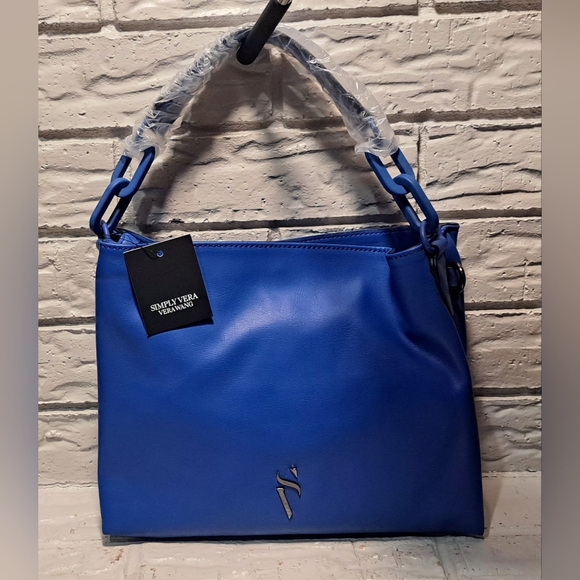 Simply Vera Vera Wang Klein Blue Shoulder Bag - Picture 1 of 15